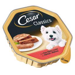 Cesar Classic Paté för hunden med nötkött & lever 150g